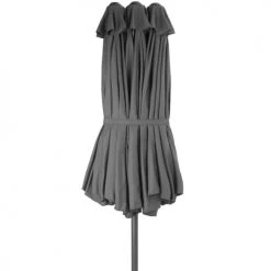 Tectake Parasols Parasol SILIA En Aluminium 460 X 270 Cm Réglable En Hauteur Gris -Tapis extérieur Soldes parasol silia en aluminium 460 x 270 cm reglable en hauteur gris 2