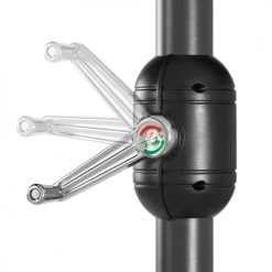 Tectake Parasols Parasol SILIA En Aluminium 460 X 270 Cm Réglable En Hauteur Gris -Tapis extérieur Soldes parasol silia en aluminium 460 x 270 cm reglable en hauteur gris 4