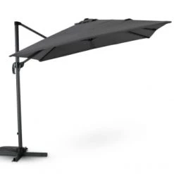 Kerama Parasols Parasol Suspendu Anthracite Avec Structure Tissée Gris 2,5×2,5m -Tapis extérieur Soldes parasol suspendu anthracite avec structure tissee gris 2 5 2 5m 1