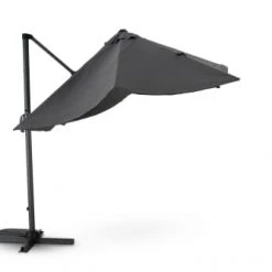 Kerama Parasols Parasol Suspendu Anthracite Avec Structure Tissée Gris 2,5×2,5m -Tapis extérieur Soldes parasol suspendu anthracite avec structure tissee gris 2 5 2 5m 3