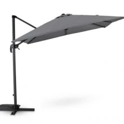 Kerama Parasols Parasol Suspendu Anthracite Avec Structure Tissée Gris Clair 2,5×2,5m -Tapis extérieur Soldes parasol suspendu anthracite avec structure tissee gris clair 2 5 2 5m 1