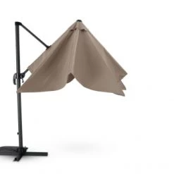 Kerama Parasols Parasol Suspendu Anthracite Avec Structure Tissée Marron 2,5×2,5m -Tapis extérieur Soldes parasol suspendu anthracite avec structure tissee marron 2 5 2 5m 3