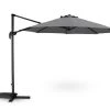 Kerama Parasols Parasol Suspendu Structure Anthracite Et Tissu Blanc 3m De Diamètre -Tapis extérieur Soldes parasol suspendu structure anthracite et tissu blanc 3m de diametre 6
