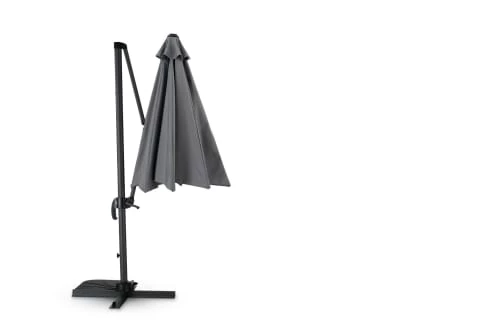 Kerama Parasols Parasol Suspendu Structure Anthracite Et Tissu Blanc 3m De Diamètre 4 Kerama Parasols Parasol Suspendu Structure Anthracite Et Tissu Blanc 3m De Diamètre – Image 2