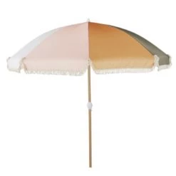 Maisons Du Monde Parasols Parasol Vintage En Toile Motif Floral Multicolore -Tapis extérieur Soldes parasol vintage en toile vert kaki orange beige et rose nicolo 1000 3 4 219354 1