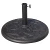 Homcom Parasols Pied De Parasol Base De Lestage Rond -Tapis extérieur Soldes pied de parasol base de lestage rond