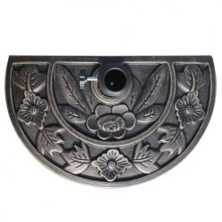 Outsunny Parasols Pied De Parasol Demi-cercle Résine Imitation Fonte Bronze -Tapis extérieur Soldes pied de parasol demi cercle resine imitation fonte bronze 2