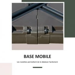 Outsunny Parasols Pied De Parasol Déporté Base De Lestage HDPE Gris -Tapis extérieur Soldes pied de parasol deporte base de lestage hdpe gris 2