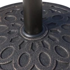 Outsunny Parasols Pied De Parasol Résine Imitation Fonte Bronze -Tapis extérieur Soldes pied de parasol resine imitation fonte bronze 3