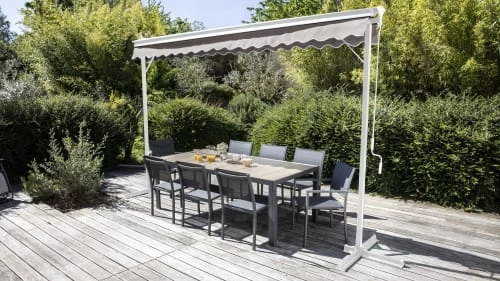 Oviala Parasols Store Double écru Pente Motorisé Avec Coffre 3x4m 5 Oviala Parasols Store Double écru Pente Motorisé Avec Coffre 3x4m – Image 3