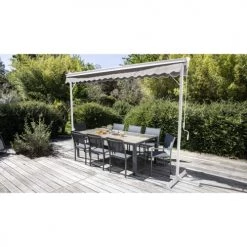 Oviala Parasols Store Double écru Pente Motorisé Avec Coffre 3x4m 11 Oviala Parasols Store Double écru Pente Motorisé Avec Coffre 3x4m -Tapis extérieur Soldes store double ecru pente motorise avec coffre 3x4m 3