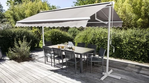 Oviala Parasols Store Double écru Pente Motorisé Avec Coffre 3x4m 8 Oviala Parasols Store Double écru Pente Motorisé Avec Coffre 3x4m – Image 6