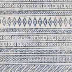 Surya Tapis Extérieur Tapis Bohème Extérieur, Bleu Et Blanc - 130x180cm -Tapis extérieur Soldes tapis boheme exterieur bleu et blanc 130x180cm 5