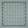 Nazar Tapis Extérieur Tapis Carré Extérieur Motif Ottoman Bleu Et Gris - 200X200 -Tapis extérieur Soldes tapis carre exterieur motif ottoman bleu et gris 200x200 1