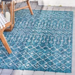 Home Maison Tapis Extérieur Tapis Moa Extérieur/intérieur Polypropylène Vert X 120 -Tapis extérieur Soldes tapis d exterieur bleu a motif blanc 120x160 1