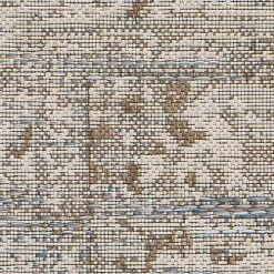 Atticgo Tapis Extérieur Tapis D'extérieur Design Vintage Couleur Lin, 155x230 Cm -Tapis extérieur Soldes tapis d exterieur design vintage couleur lin 155x230 cm 2