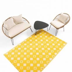Oviala Tapis Extérieur Tapis D'extérieur Double Face En Polypropylène Tissé 120 X 180 Cm -Tapis extérieur Soldes tapis d exterieur double face en polypropylene tisse 120 x 180 cm 7