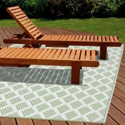 Oviala Tapis Extérieur Tapis D'extérieur Double Face En Polypropylène Tissé 160 X 230 Cm -Tapis extérieur Soldes tapis d exterieur double face en polypropylene tisse 160 x 230 cm 2