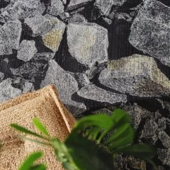 Benuta Tapis Extérieur Tapis D'extérieur & Intérieur Anthracite 200x285 -Tapis extérieur Soldes tapis d exterieur interieur anthracite 200x285 3