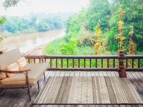 Unitrama Tapis Extérieur Tapis D'extérieur-intérieur Beige 80x150 Cm 4 Unitrama Tapis Extérieur Tapis D'extérieur-intérieur Beige 80x150 Cm – Image 2