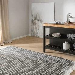 Benuta Tapis Extérieur Tapis D'extérieur & Intérieur Blanc & Noir 120x170 Cm -Tapis extérieur Soldes tapis d exterieur interieur blanc noir 120x170 cm 3