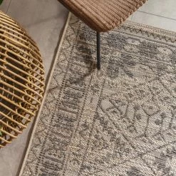 Benuta Tapis Extérieur Tapis D'extérieur & Intérieur Crème/gris 120x170 -Tapis extérieur Soldes tapis d exterieur interieur creme gris 120x170 3