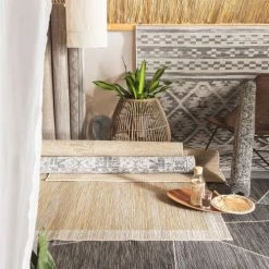 Benuta Tapis Extérieur Tapis D'extérieur & Intérieur Gris 200x290 -Tapis extérieur Soldes tapis d exterieur interieur gris 200x290 12