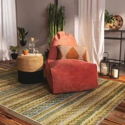 Benuta Tapis Extérieur Tapis D'extérieur & Intérieur Jaune 80x165 -Tapis extérieur Soldes tapis d exterieur interieur jaune 80x165 2