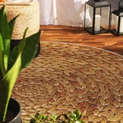 Benuta Tapis Extérieur Tapis D'extérieur & Intérieur Rond Crème/beige D 160 -Tapis extérieur Soldes tapis d exterieur interieur rond creme beige d 160 2