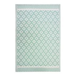 The Deco Factory Tapis Extérieur Tapis D'extérieur à Rayures Bleu 120x180 -Tapis extérieur Soldes tapis d exterieur motifs geometriques vert 120x180 1