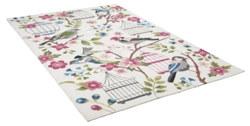 Gino Falcone Tapis Extérieur Tapis D'extérieur Outdoor En Polyester Blanc Multicolore 70x140 Cm 4 Gino Falcone Tapis Extérieur Tapis D'extérieur Outdoor En Polyester Blanc Multicolore 70x140 Cm – Image 2