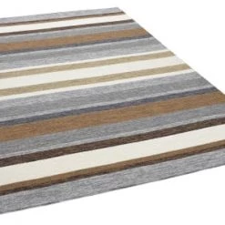 Gino Falcone Tapis Extérieur Tapis D'extérieur Outdoor En Polyester Marron Multicolore 70x140 Cm -Tapis extérieur Soldes tapis d exterieur outdoor en polyester marron multicolore 70x140 cm 1