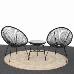 Alice's Garden Tapis Extérieur Tapis D'extérieur Rond D180cm En Polypropylène Beige -Tapis extérieur Soldes tapis d exterieur rond d180cm en polypropylene beige 4