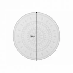 Alice's Garden Tapis Extérieur Tapis D'extérieur Rond D180cm En Polypropylène Beige -Tapis extérieur Soldes tapis d exterieur rond d180cm en polypropylene beige 5