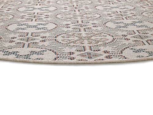 Unitrama Tapis Extérieur Tapis D'extérieur Rond Multicolore à Motif Hydraulique, 115ø Cm 5 Unitrama Tapis Extérieur Tapis D'extérieur Rond Multicolore à Motif Hydraulique, 115ø Cm – Image 3