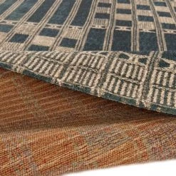 Gino Falcone Tapis Extérieur Tapis D'extérieur Tissé Plat - Bleu 160x235 Cm -Tapis extérieur Soldes tapis d exterieur tisse plat bleu 160x235 cm 5