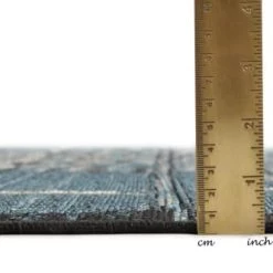 Gino Falcone Tapis Extérieur Tapis D'extérieur Tissé Plat - Bleu 200x285 Cm -Tapis extérieur Soldes tapis d exterieur tisse plat bleu 200x285 cm 3