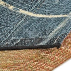 Gino Falcone Tapis Extérieur Tapis D'extérieur Tissé Plat - Bleu Multicolore 160x235 Cm -Tapis extérieur Soldes tapis d exterieur tisse plat bleu multicolore 160x235 cm 4