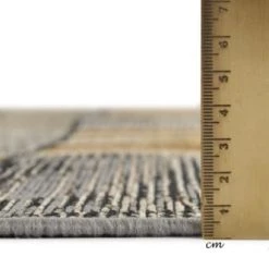 Gino Falcone Tapis Extérieur Tapis D'extérieur Tissé Plat - Gris Doré 80x165 Cm -Tapis extérieur Soldes tapis d exterieur tisse plat gris dore 80x165 cm 2