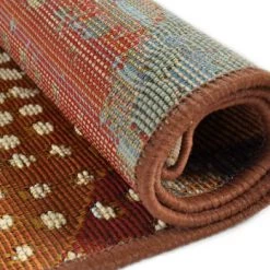 Gino Falcone Tapis Extérieur Tapis D'extérieur Tissé Plat - Marron Multicolore 160x235 Cm -Tapis extérieur Soldes tapis d exterieur tisse plat marron multicolore 160x235 cm 5