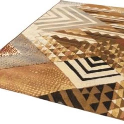 Gino Falcone Tapis Extérieur Tapis D'extérieur Tissé Plat - Marron Multicolore 80x165 Cm -Tapis extérieur Soldes tapis d exterieur tisse plat marron multicolore 80x165 cm 4