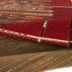 Gino Falcone Tapis Extérieur Tapis D'extérieur Tissé Plat - Rouge Foncé 200x285 Cm -Tapis extérieur Soldes tapis d exterieur tisse plat rouge fonce 200x285 cm 5