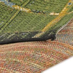 Gino Falcone Tapis Extérieur Tapis D'extérieur Tissé Plat - Vert 80x165 Cm -Tapis extérieur Soldes tapis d exterieur tisse plat vert 80x165 cm 4