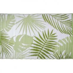 Esschert Design Tapis Extérieur Tapis De Jardin En Polypropylène Feuilles Jungle