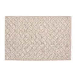 Beliani Tapis Extérieur Tapis En Plastique Beige 180x120cm