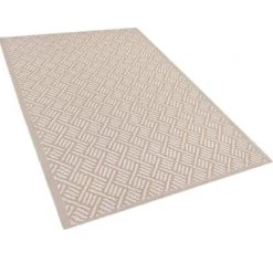Beliani Tapis Extérieur Tapis En Plastique Beige 180x120cm -Tapis extérieur Soldes tapis en plastique beige 180x120cm 9