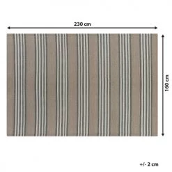 Beliani Tapis Extérieur Tapis En Plastique Beige 230x160cm -Tapis extérieur Soldes tapis en plastique beige 230x160cm 5