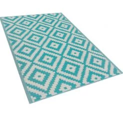 Beliani Tapis Extérieur Tapis En Plastique Bleu 180x120cm -Tapis extérieur Soldes tapis en plastique bleu 180x120cm 17
