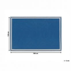 Beliani Tapis Extérieur Tapis En Plastique Bleu 180x120cm -Tapis extérieur Soldes tapis en plastique bleu 180x120cm 24