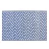 Beliani Tapis Extérieur Tapis En Plastique Bleu 180x120cm